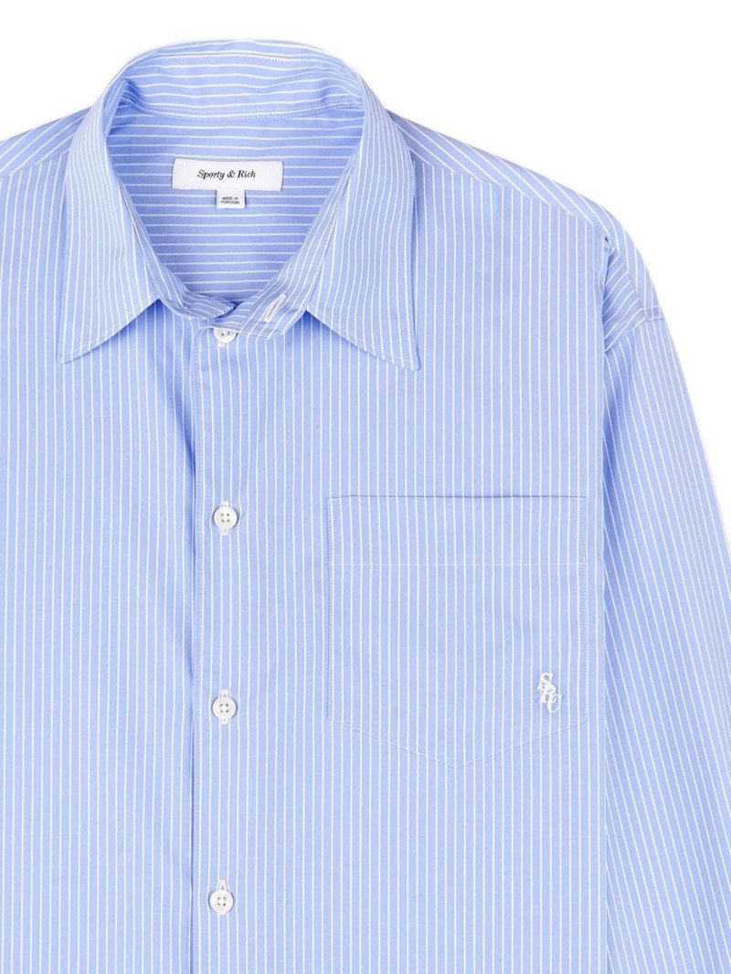 Sporty & Rich striped long-sleeve shirt outlook