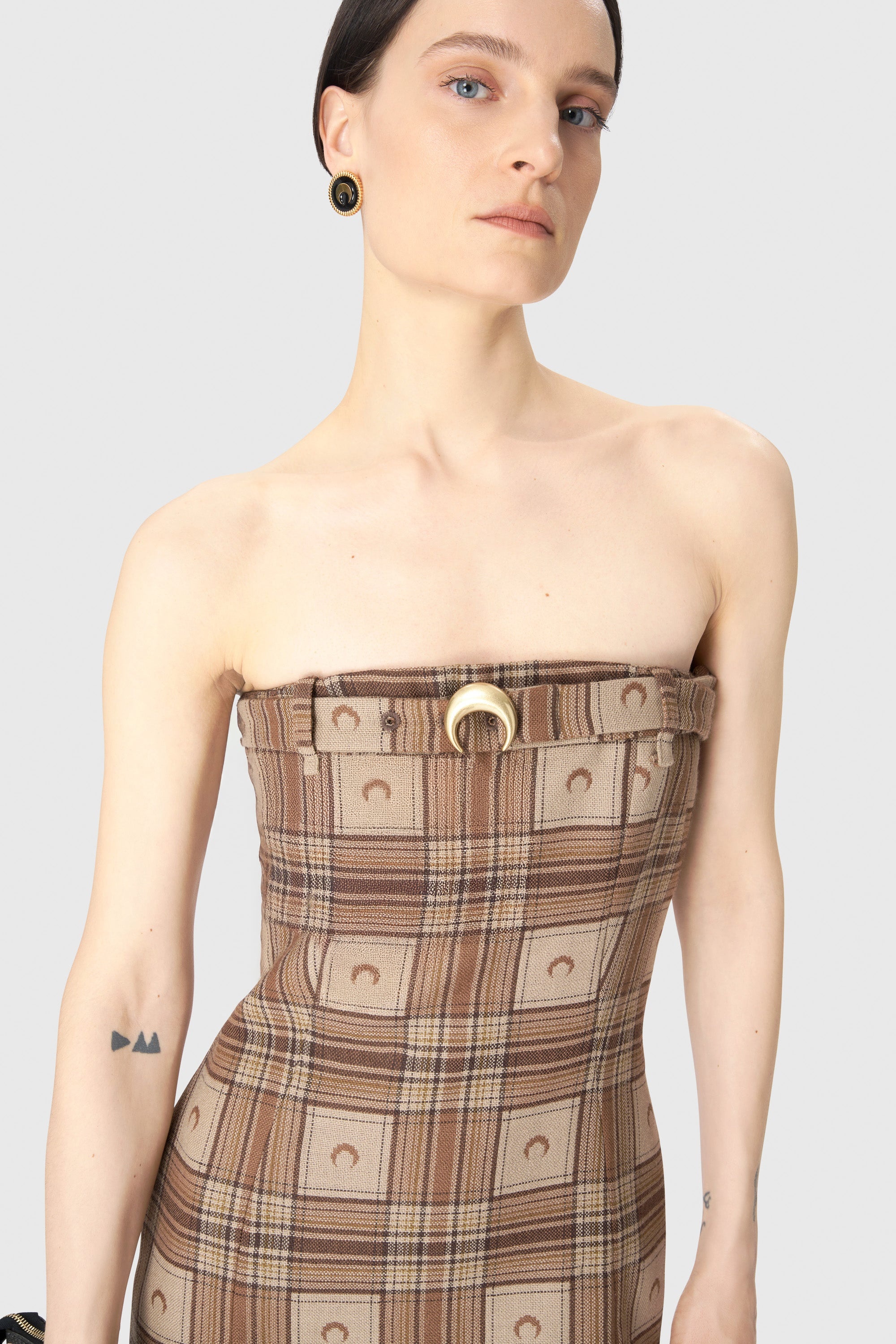 Moon Checks Jacquard Mini Dress - 2