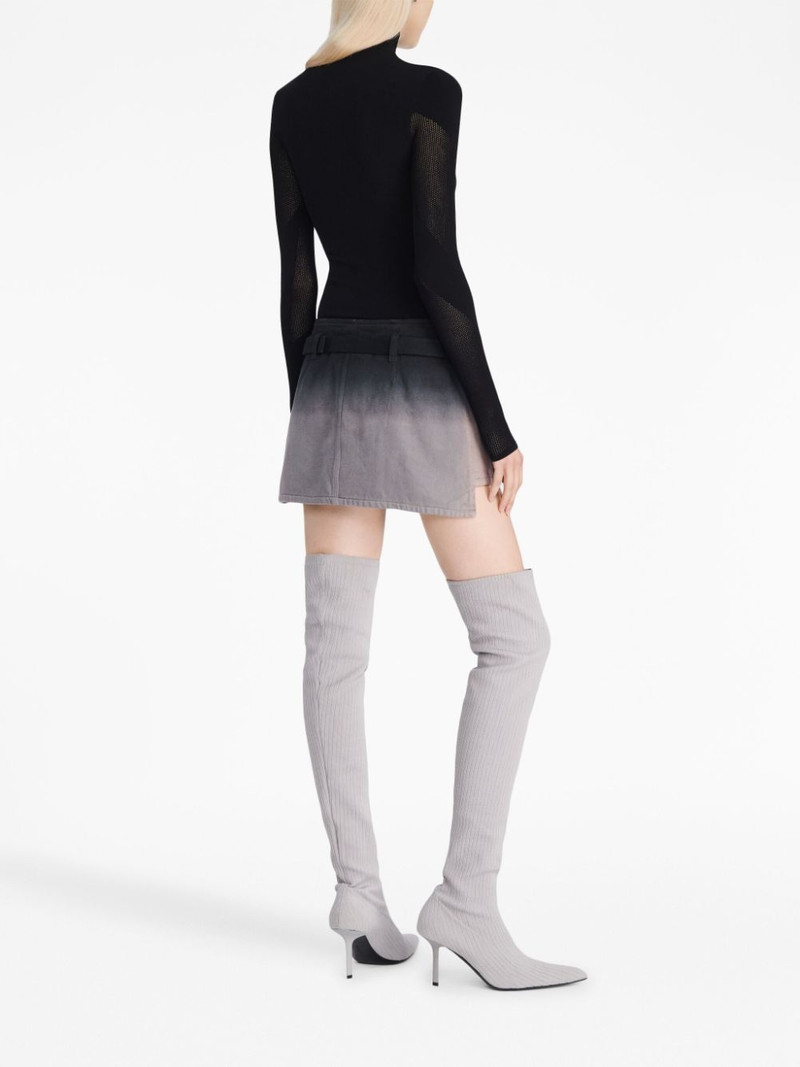 Helix mesh-detail knitted top 3