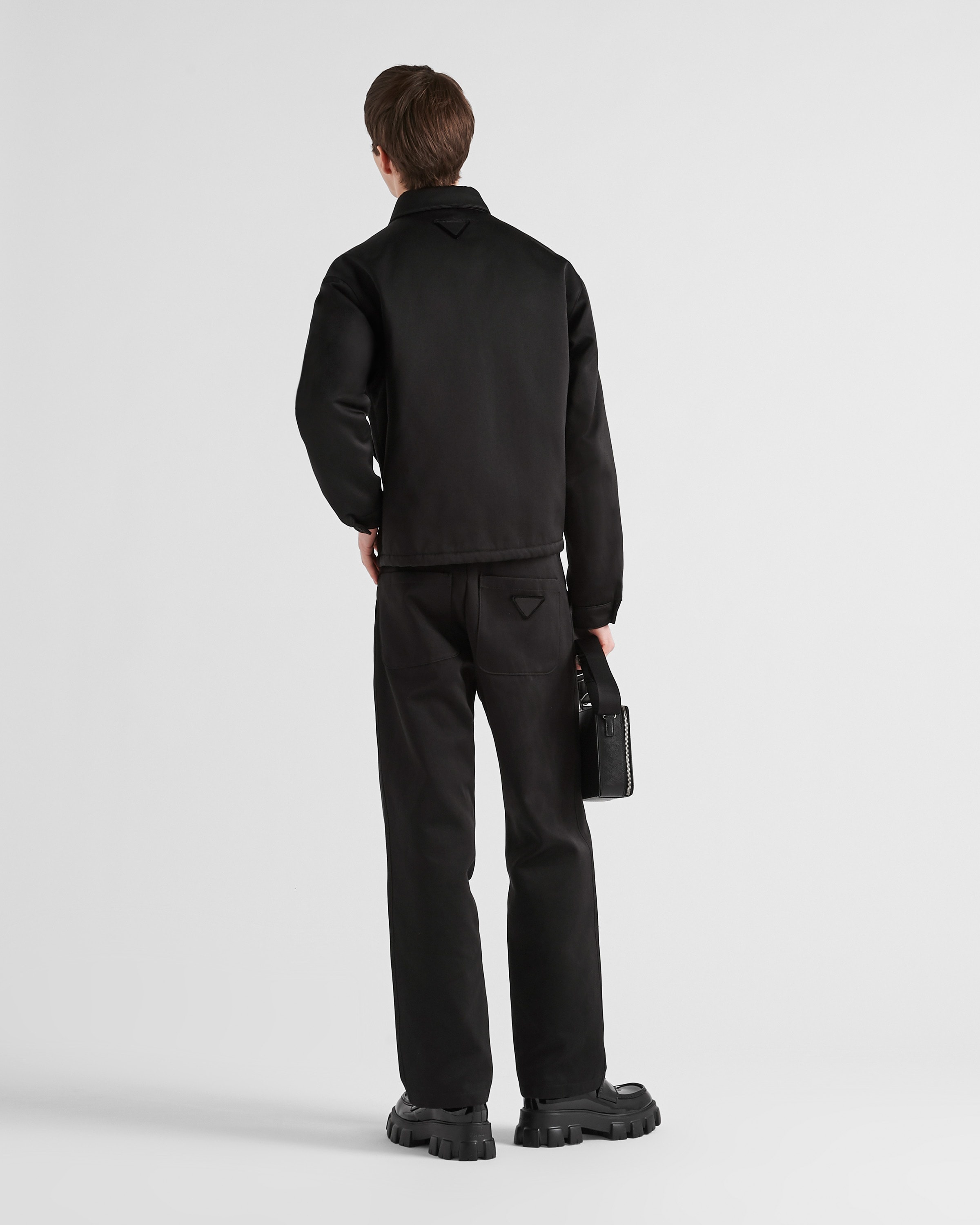 Cotton and silk blouson jacket - 5