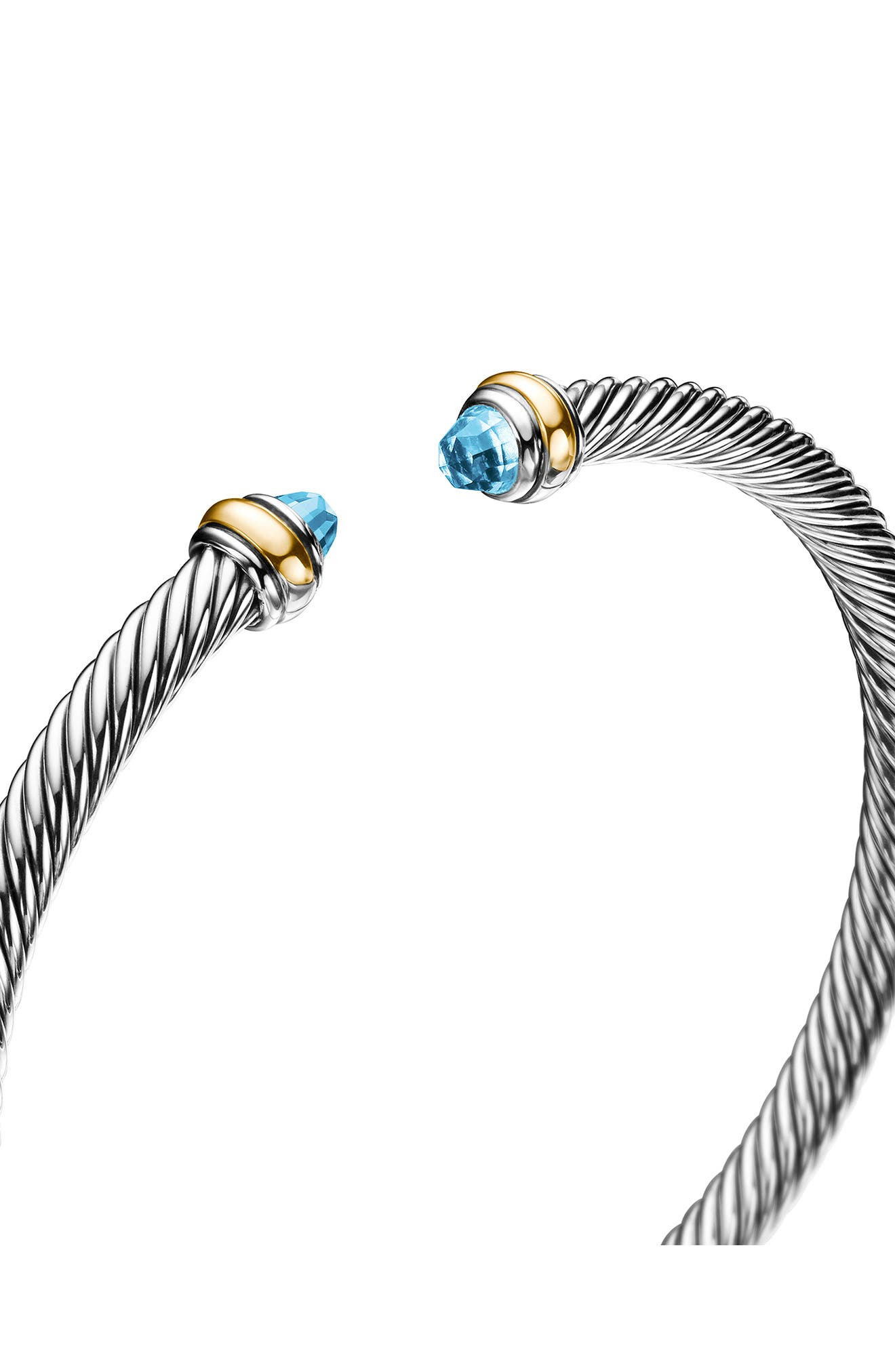 David Yurman Cable Classic Bracelet with 18K Gold & Semiprecious Stones, 4mm in Blue Topaz at Nordst - 7