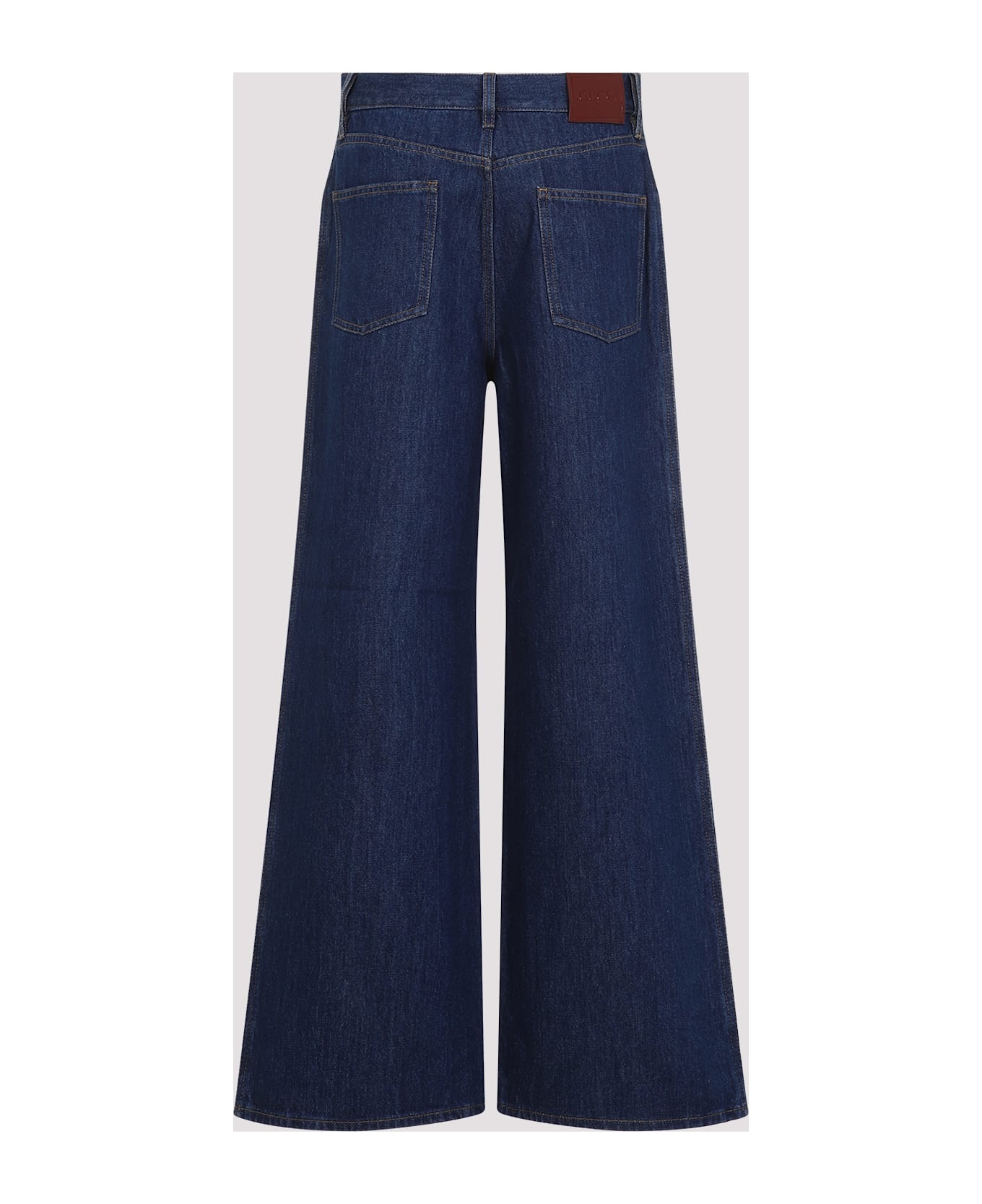Wide Leg Denim Jeans - 4