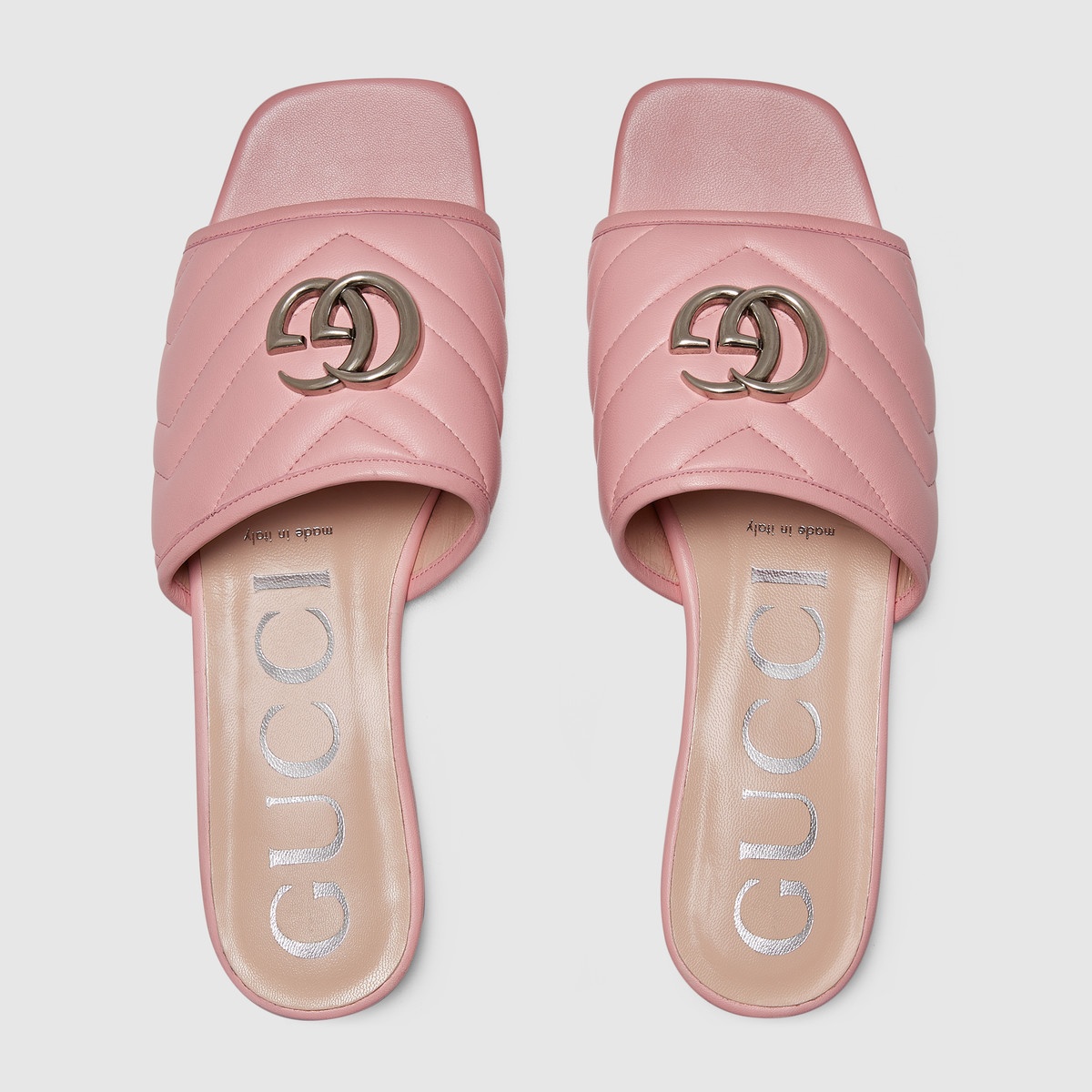 Women's slide sandal with Double G - 3