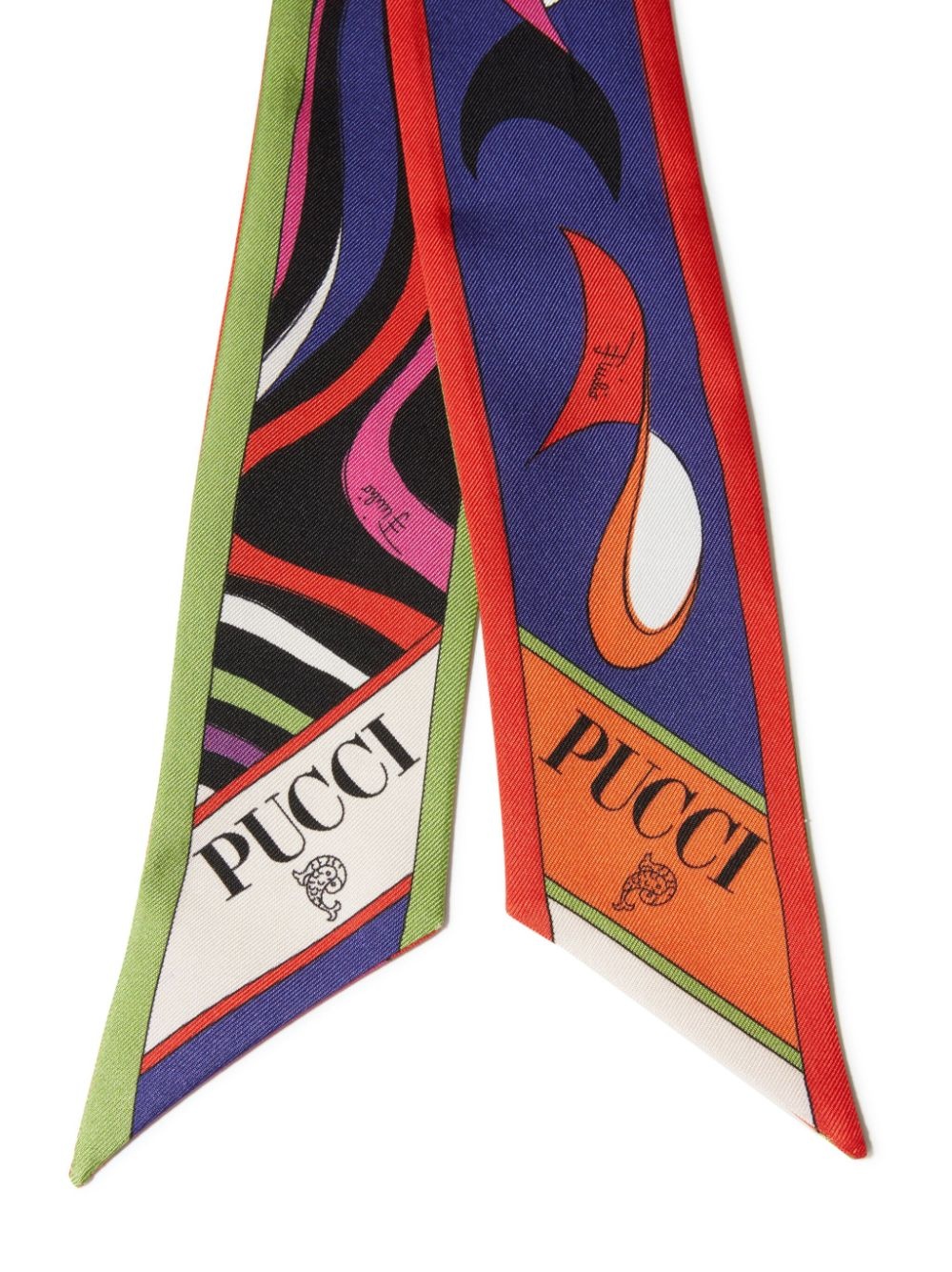 Marmo Pesci-print silk scarf - 2