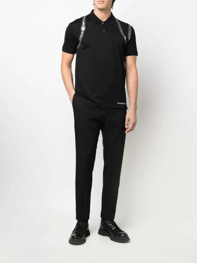 Alexander McQueen zip-detail polo shirt outlook