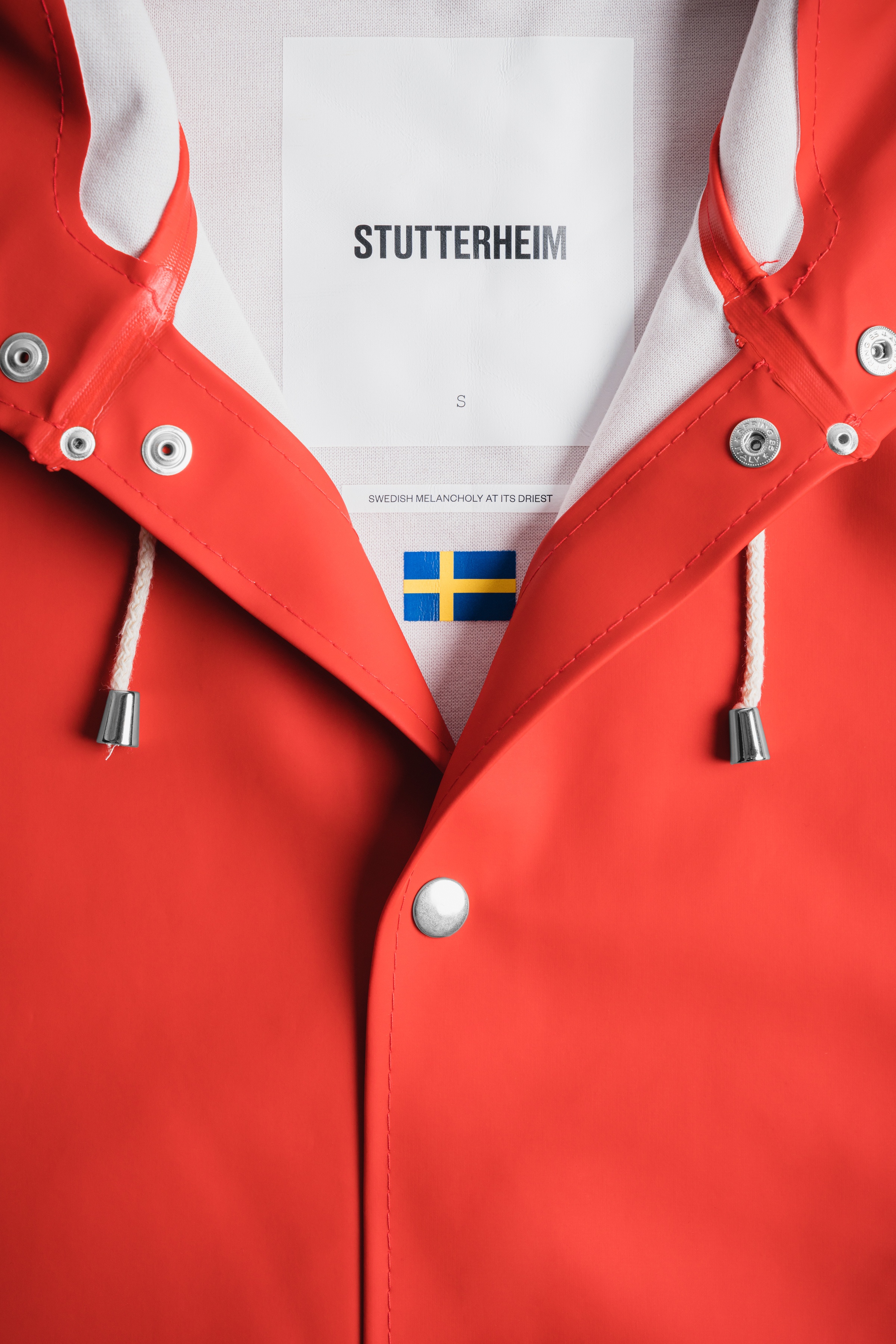 Stockholm Raincoat Red - 7