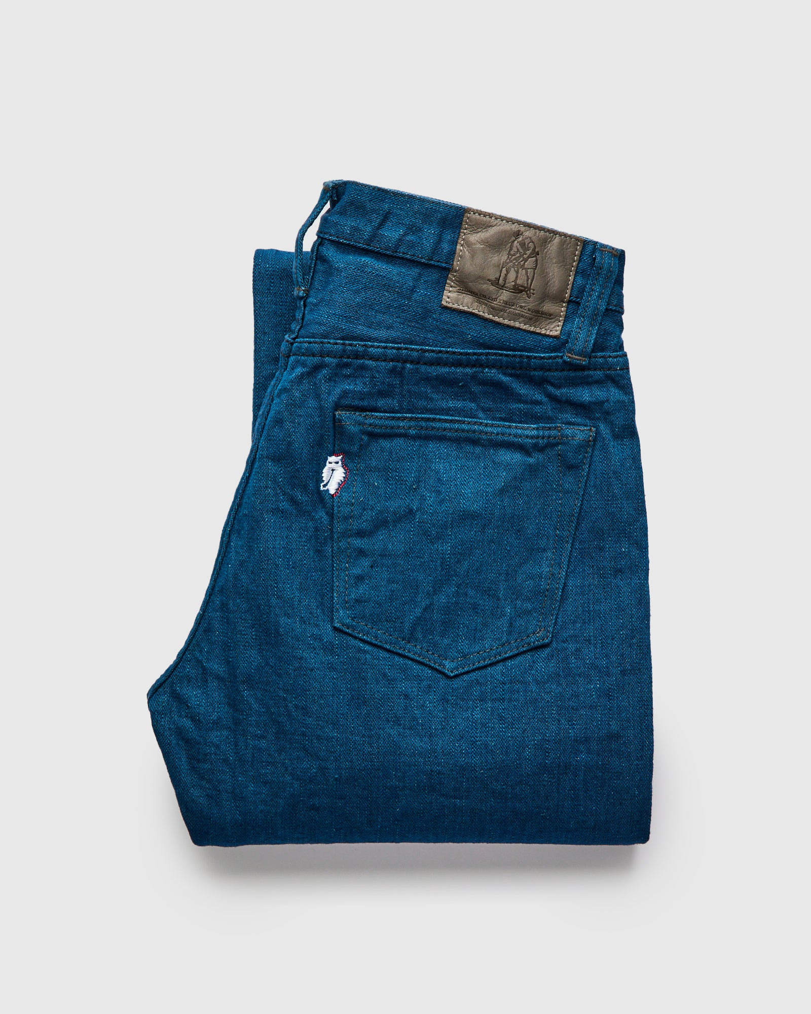 PBO-002-003 "Asagi" 16.5oz Rinsed Selvedge Denim - Regular Straight Fit - 2