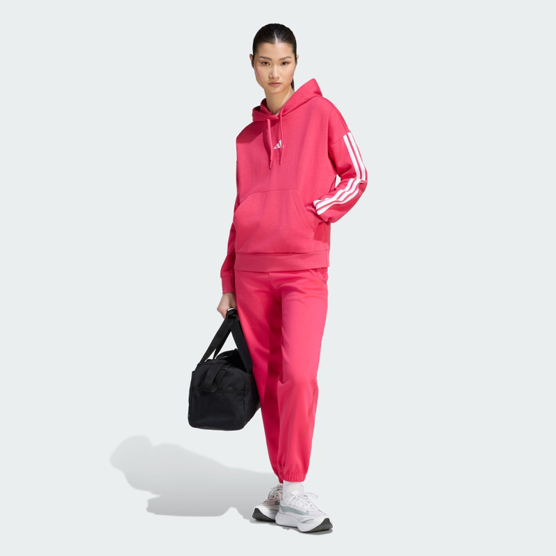 ESSENTIALS 3-Stripes FLEECE HOODIE 4
