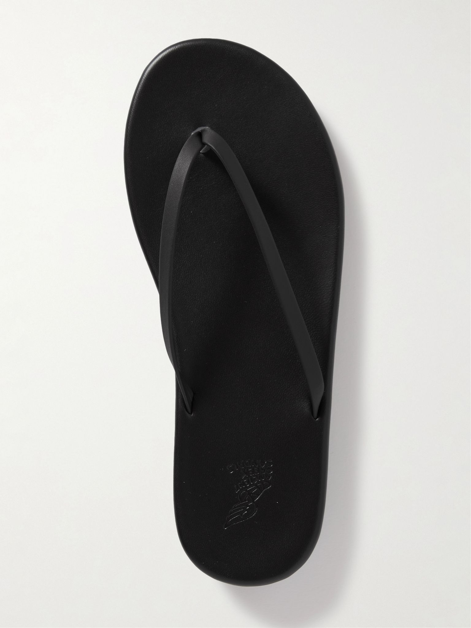 Saionara leather flip flops Black - 5