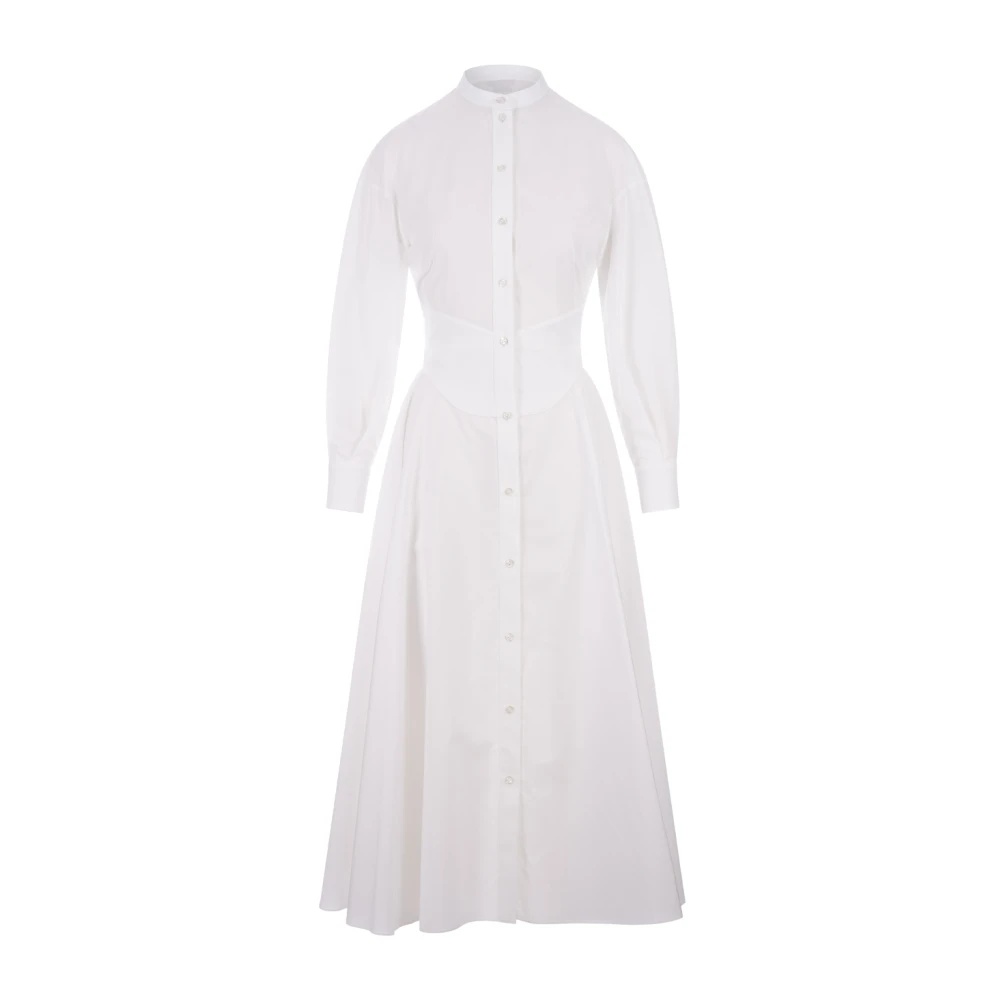 【Alexander McQueen】★midi shirt dress Alexander McQueen Midi Shirt Dress | White | FARFETCH BH
