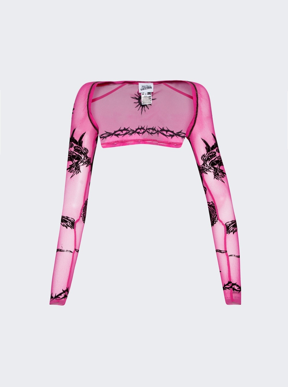 Velvet Flock Long Sleeve Shawl Pink - 1