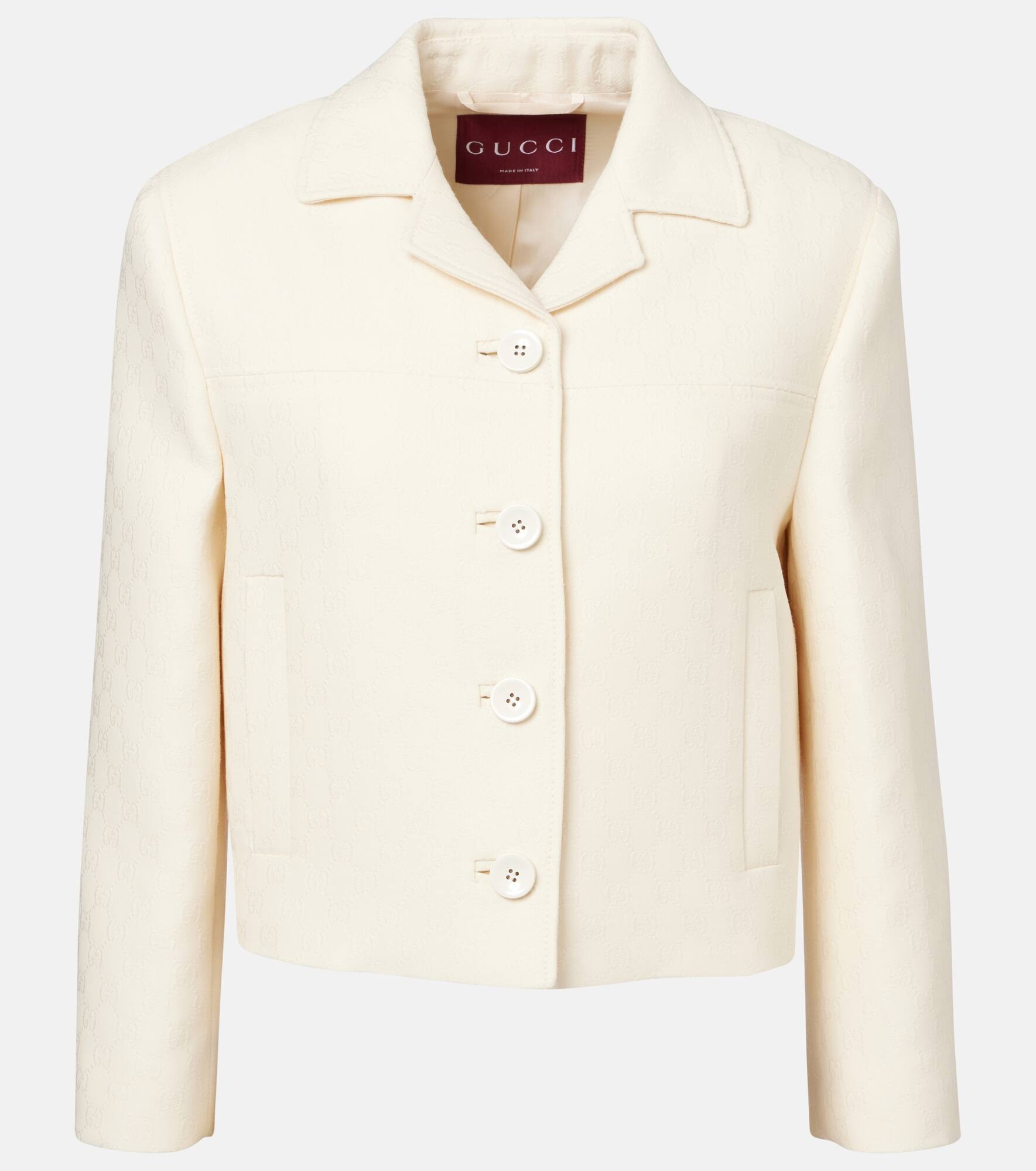 GUCCI GG wool and silk crêpe jacket | mytheresa | REVERSIBLE