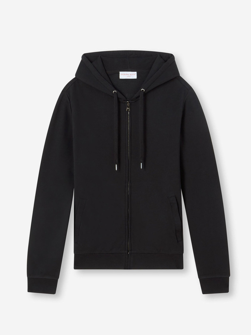 Men's Hoodie Quinn 코튼 모달 블랙 - 1