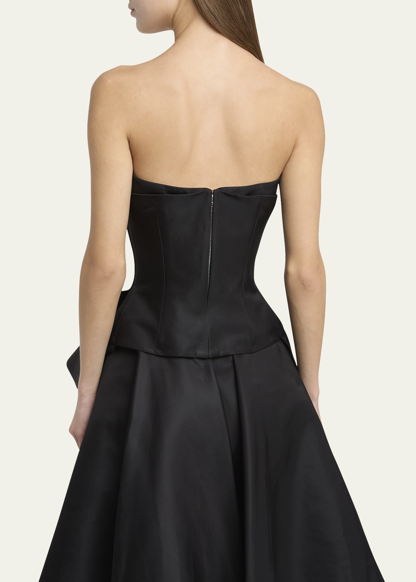 Strapless Peplum Bustier Top - 3