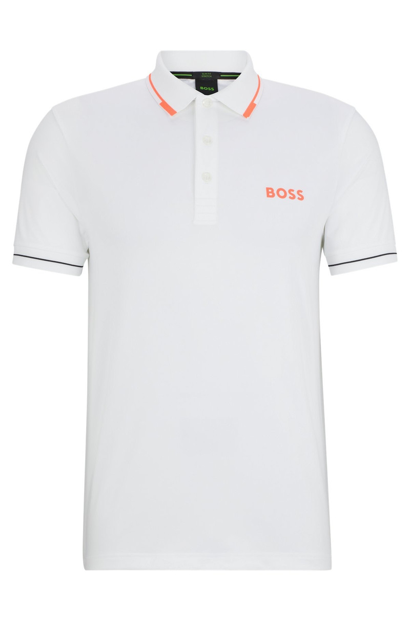 SLIM-FIT POLO SHIRT WITH CONTRAST LOGOS - 1
