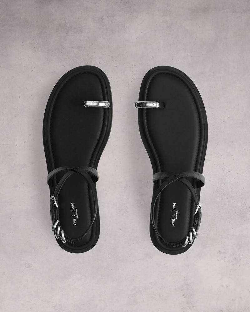 Geo Leather Sandal 4