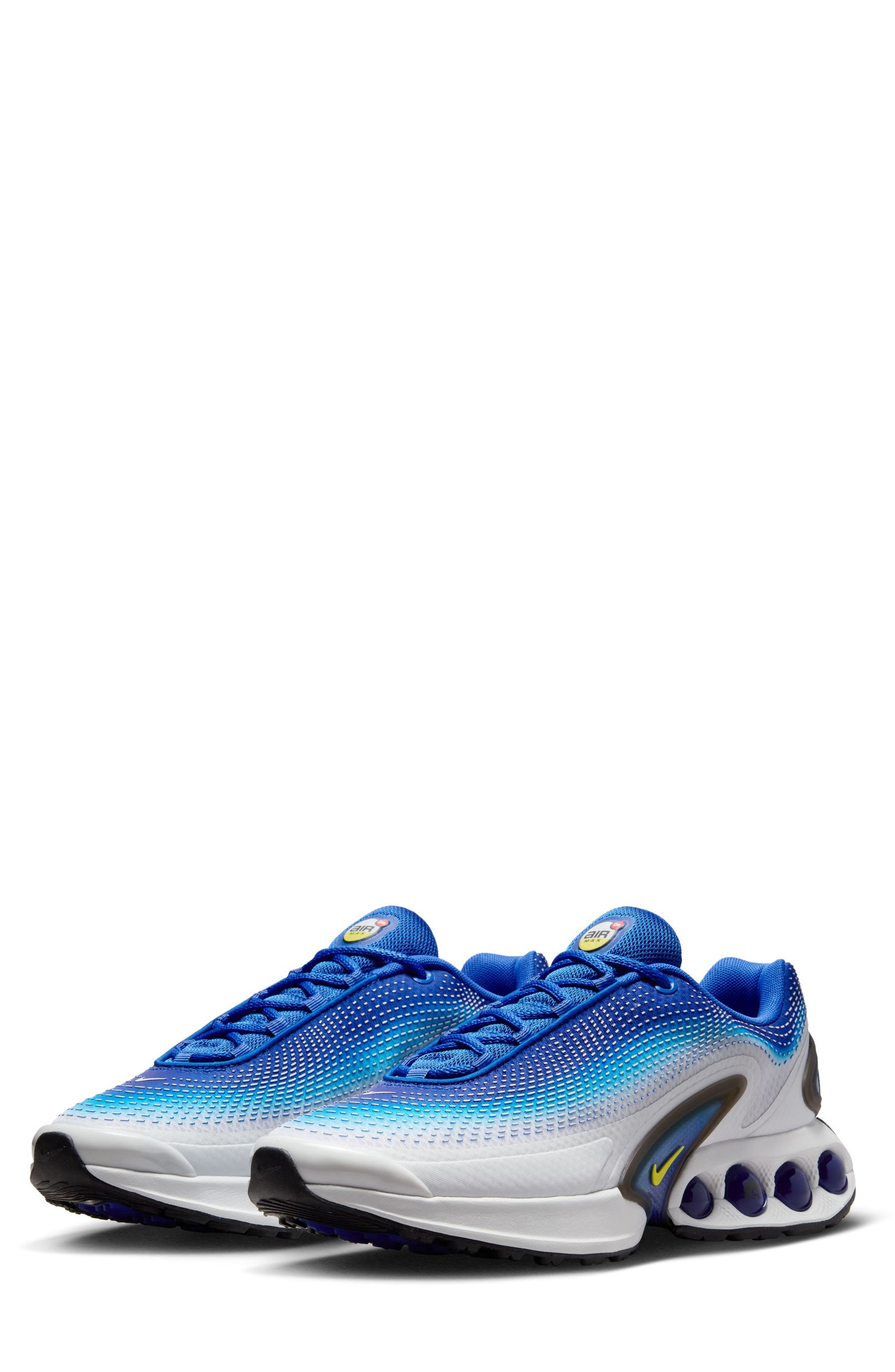Jordan Air Max Dn SE Sneaker in Racer Blue/Yellow/Blue Fury at Nordstrom - 1