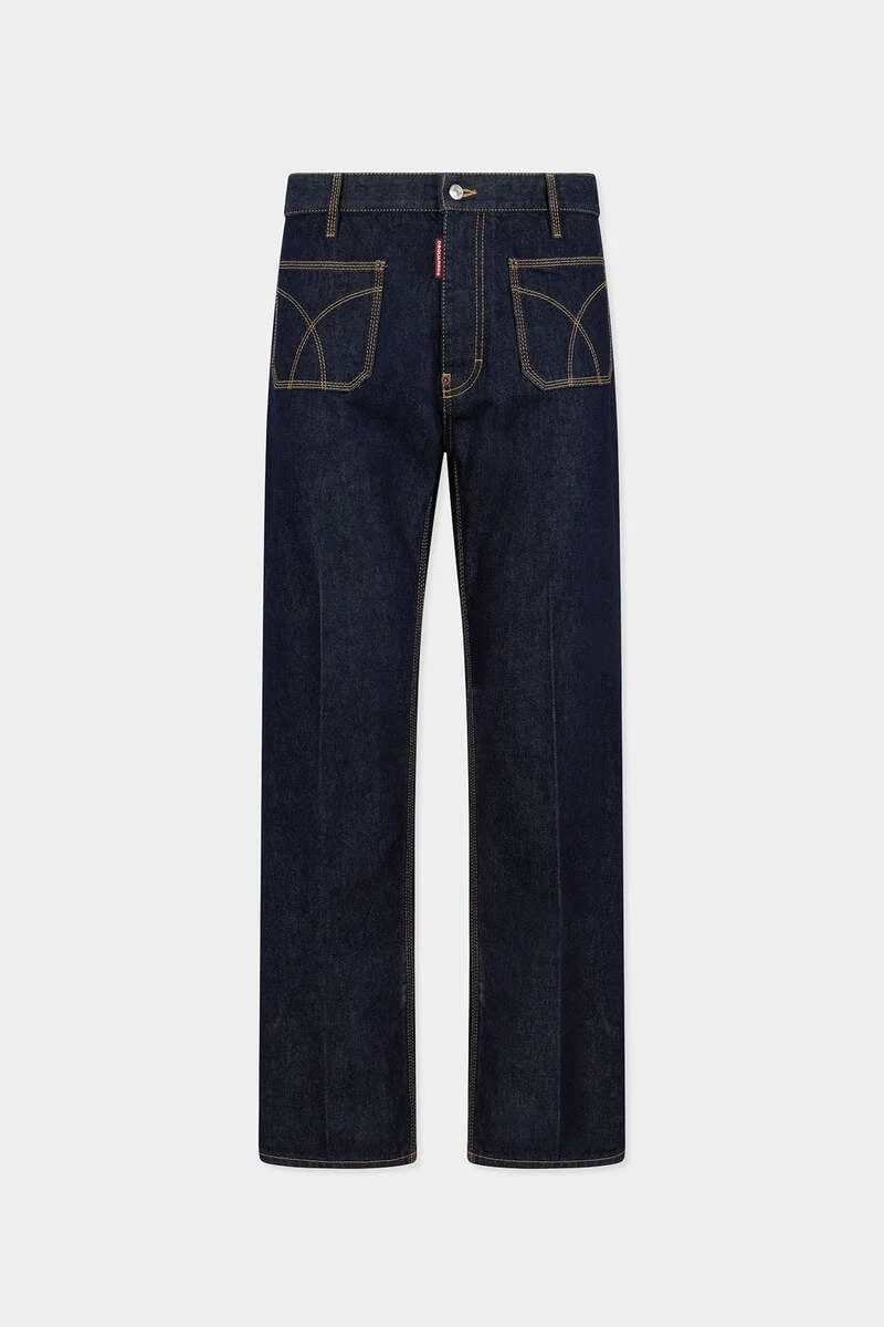 DARK WASH SEXY 70'S PANT - 1