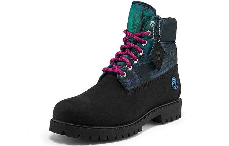 Timberland Heritage NL Sky 6 Inch Waterproof Boots 'Black Nubuck with Print' A2M69001 - 3
