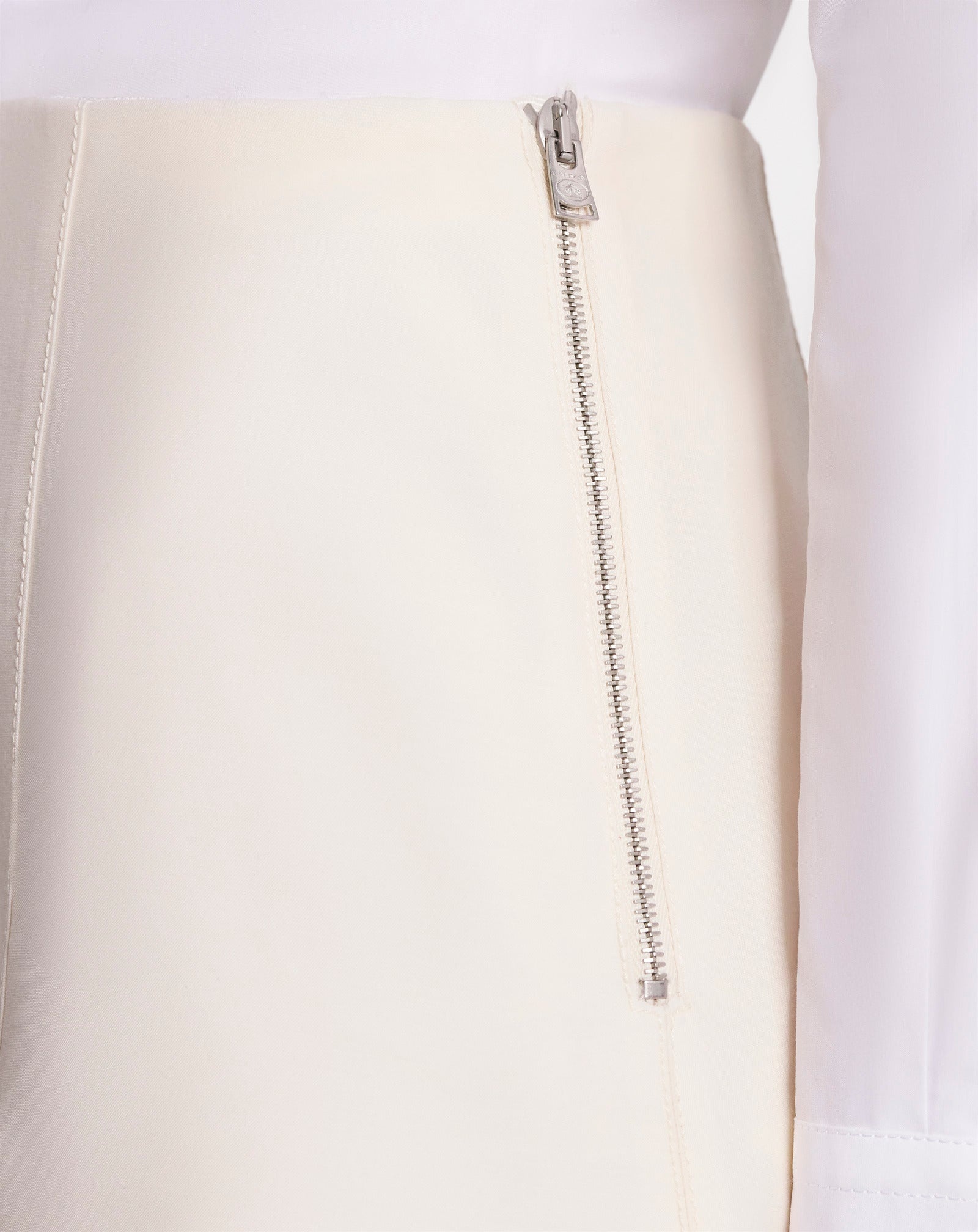 FLARE MAXI SKIRT IN WOOL AND SILK - 6