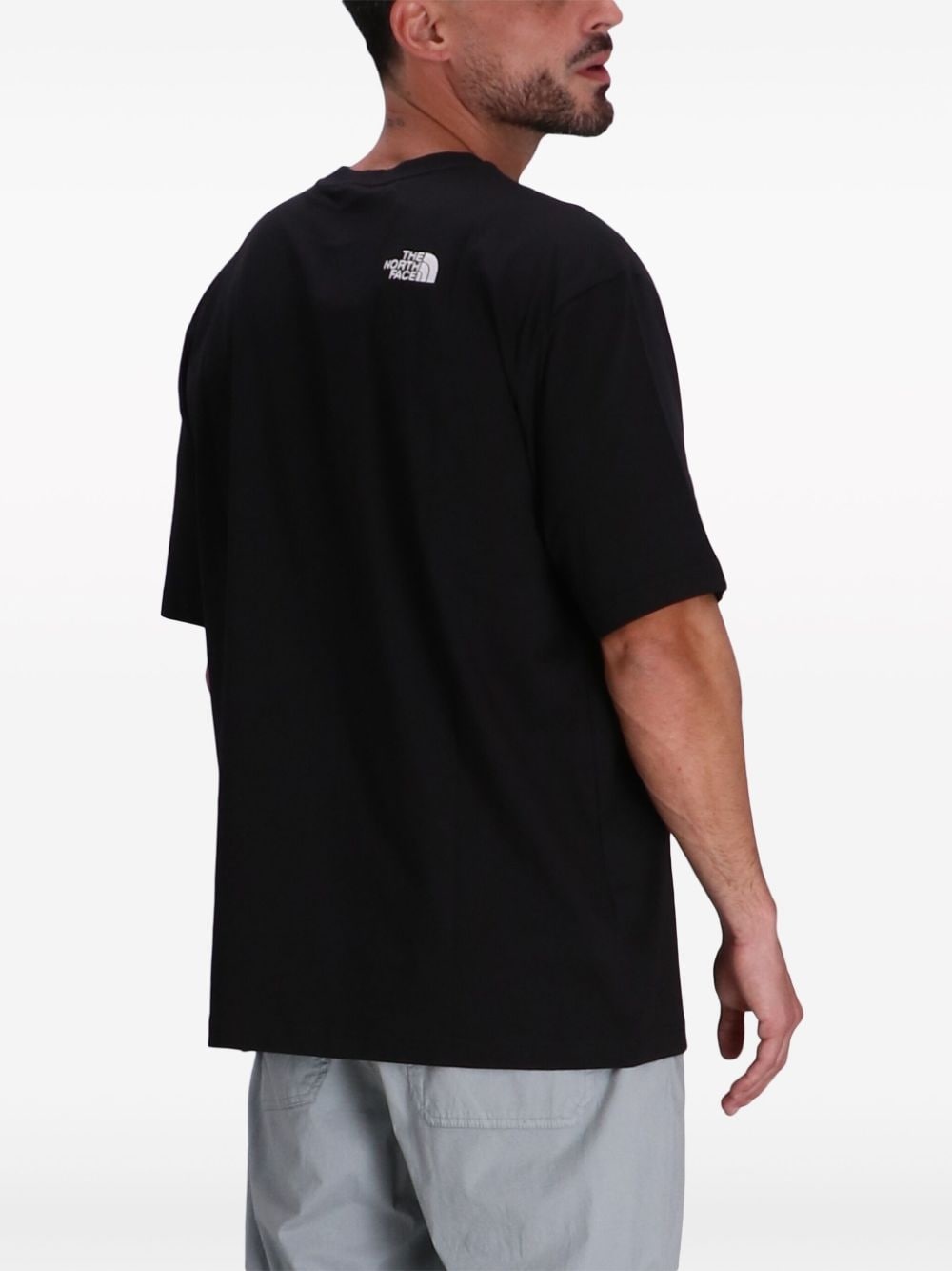 logo-embroidered cotton T-shirt - 4