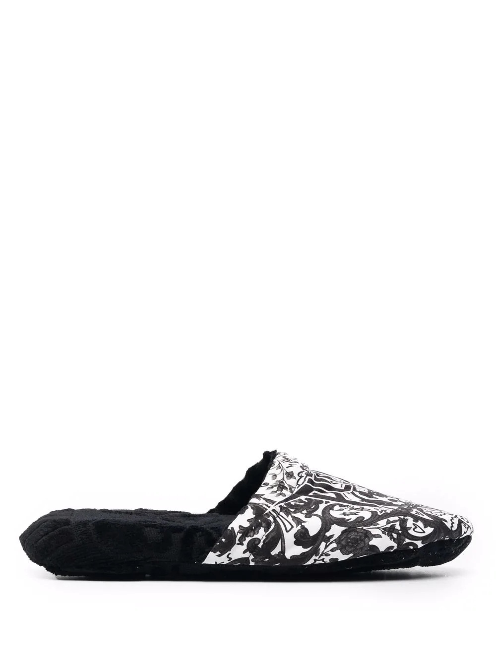 baroque-print house slippers - 1