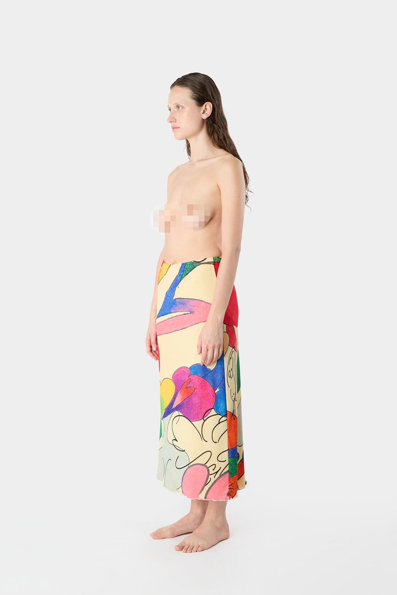 WHATEVER PRINT LONG SKIRT 4