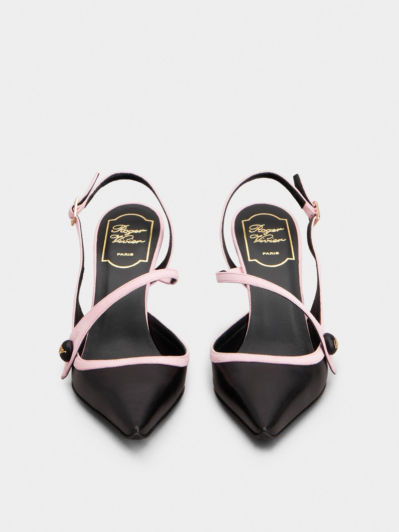Rose Vivier Slingback Pumps in leather 10