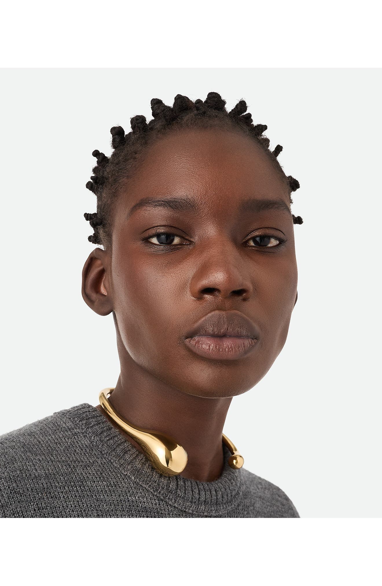Bottega Veneta Frills Collar Necklace in Yellow Gold at Nordstrom - 2