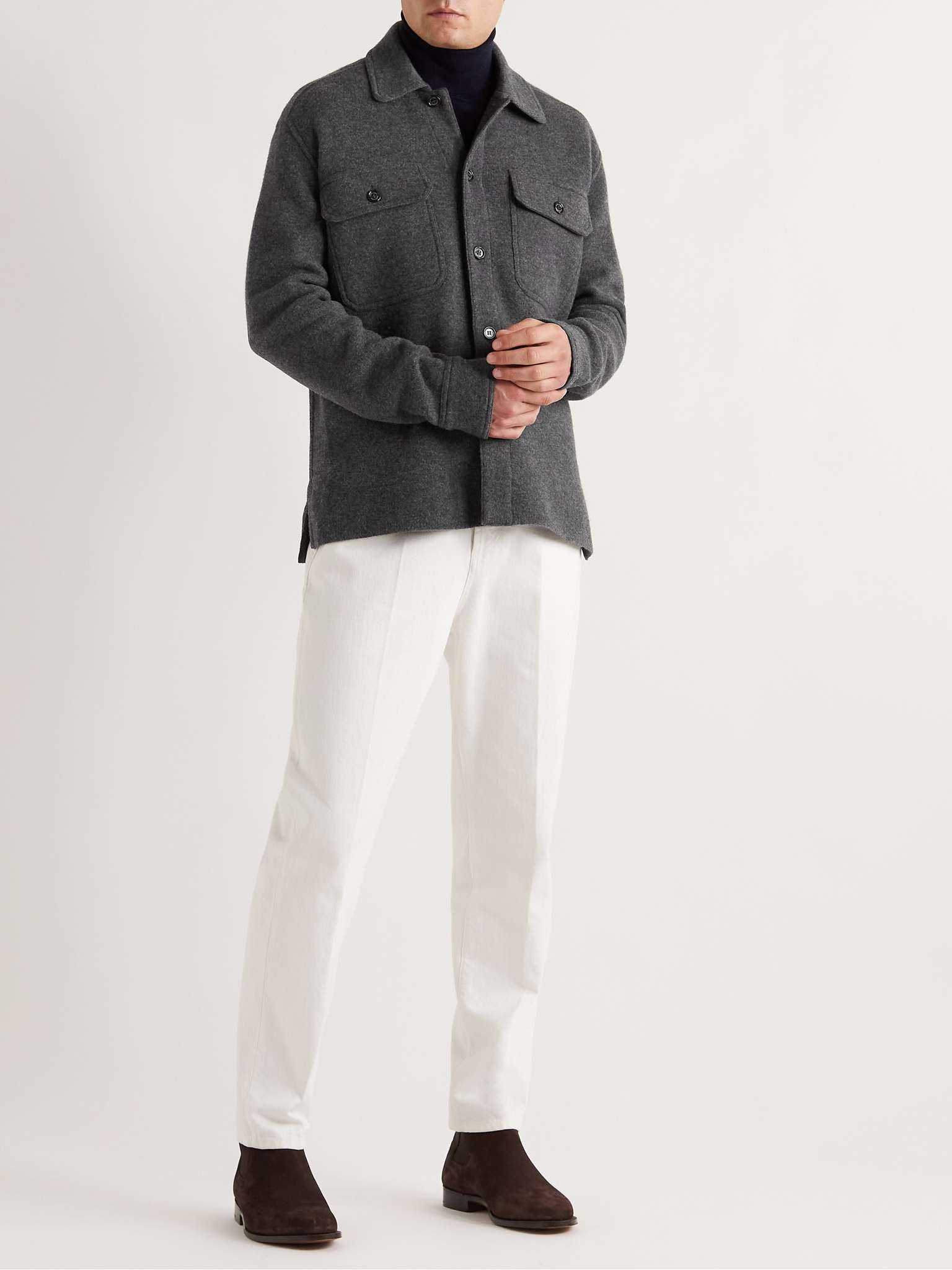 Wool-Blend Overshirt - 2