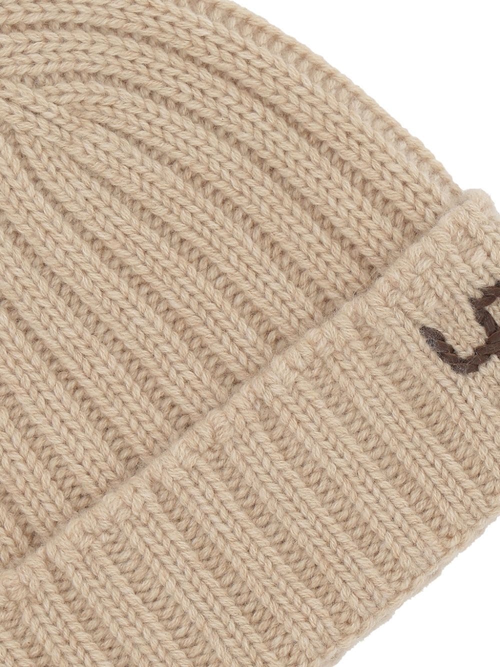 logo-embellished ribbed-knit beanie - 3