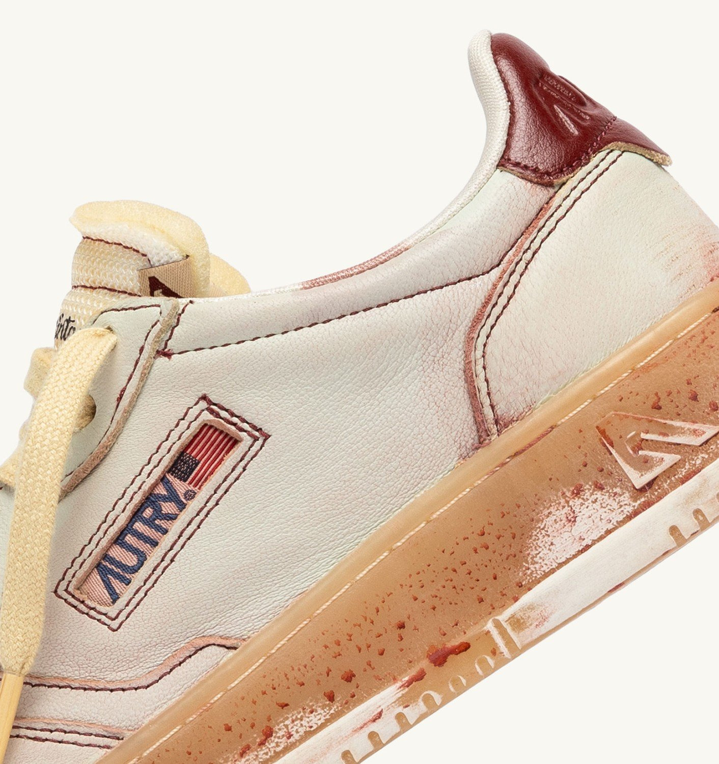 MEDALIST LOW SNEAKERS SUPER VINTAGE IN SPA BLUE AND RUSSET BROWN LEATHER - 7