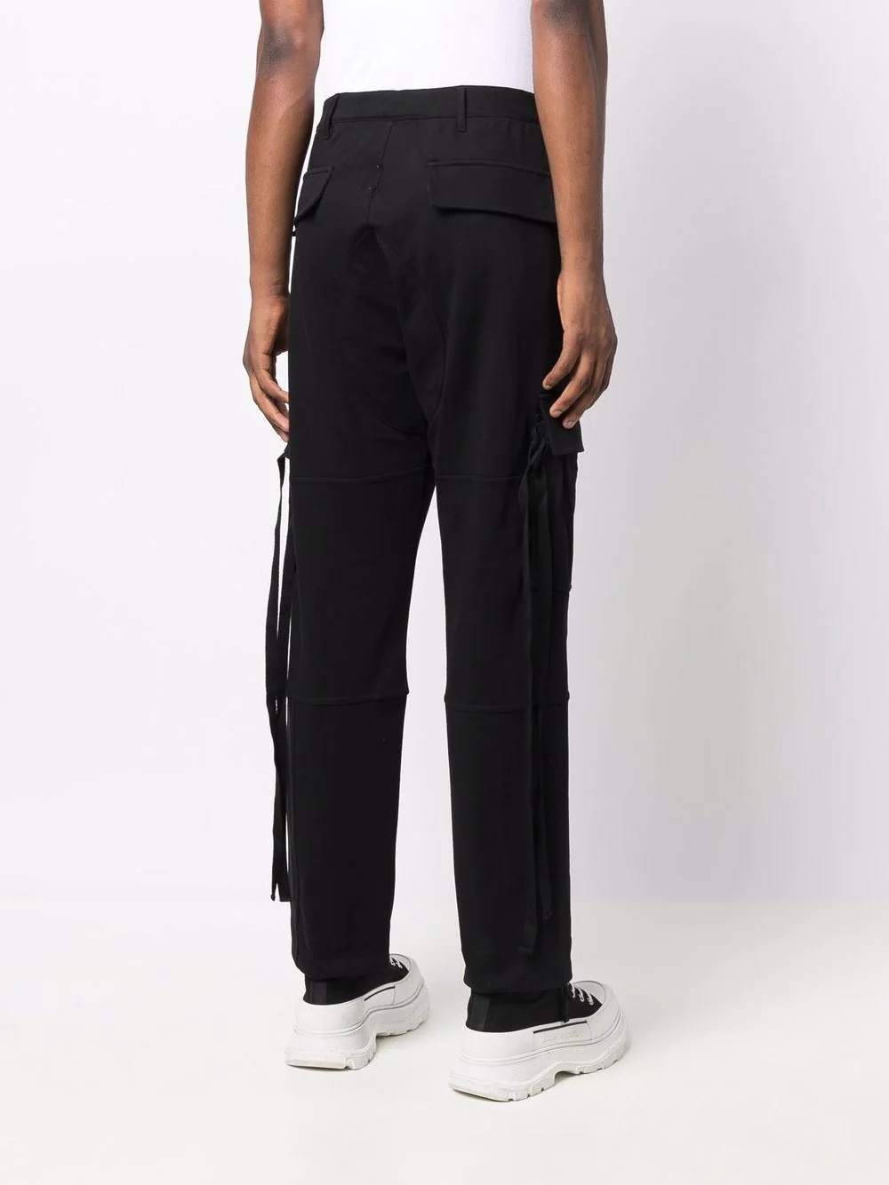 cross motif cargo trousers - 4