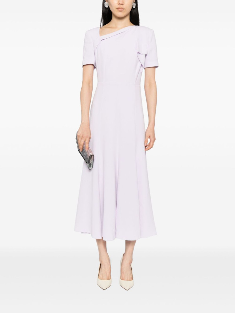 ROLAND MOURET light cady shoulder dress outlook