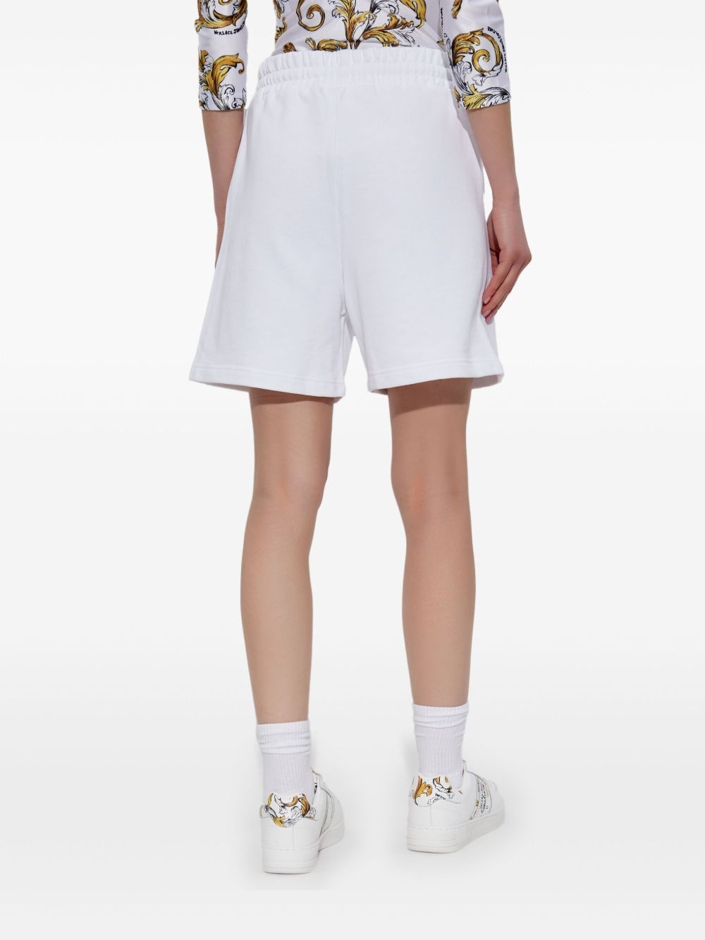 logo-embroidered shorts - 4