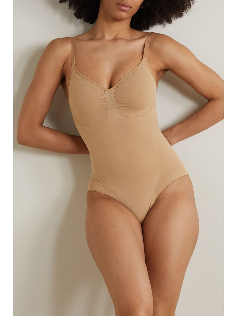 SKIMS Seamless Sculpt Brief Bodysuit - Ochre Beige outlook