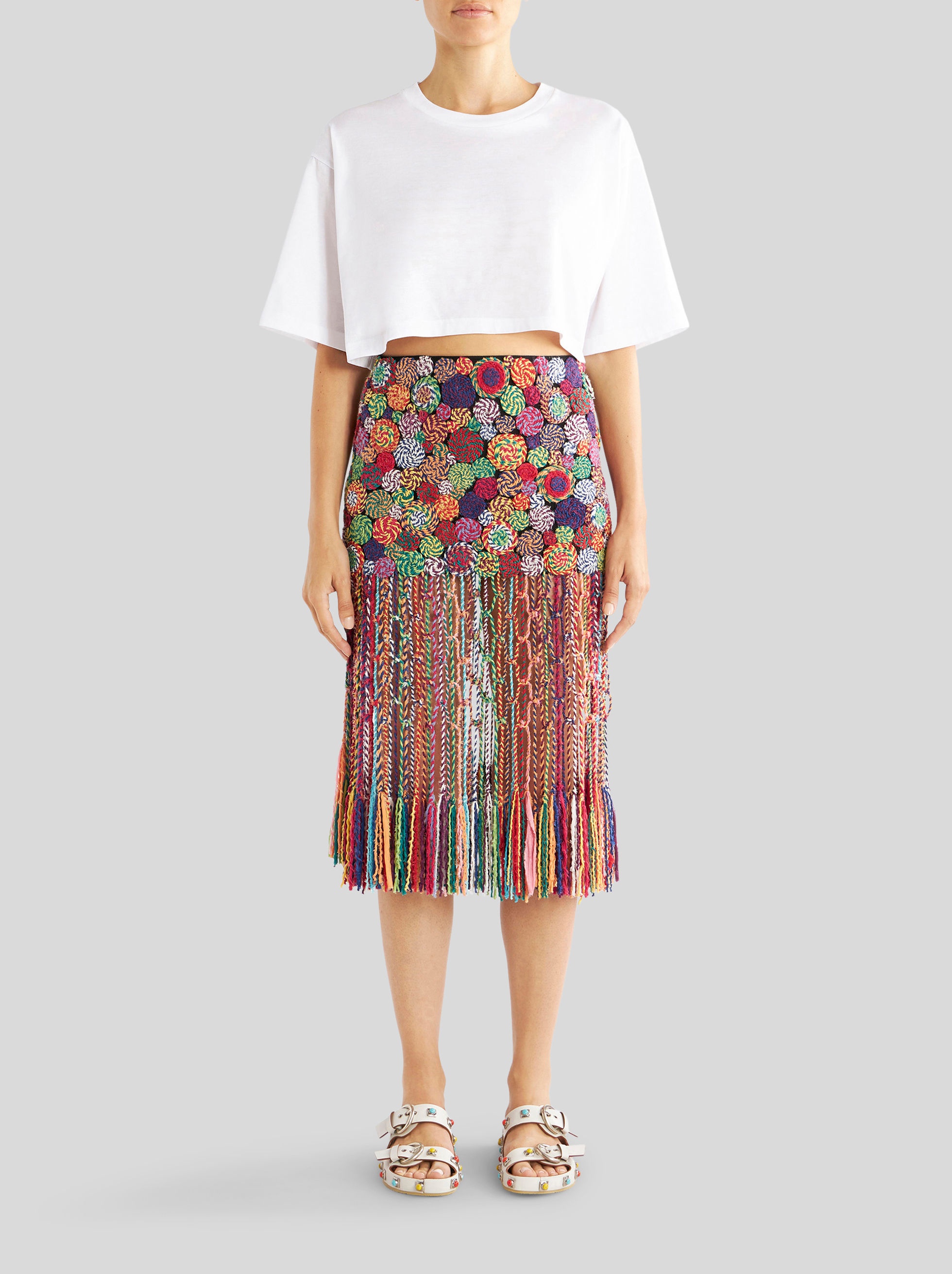 CROCHETED KNIT SKIRT - 3