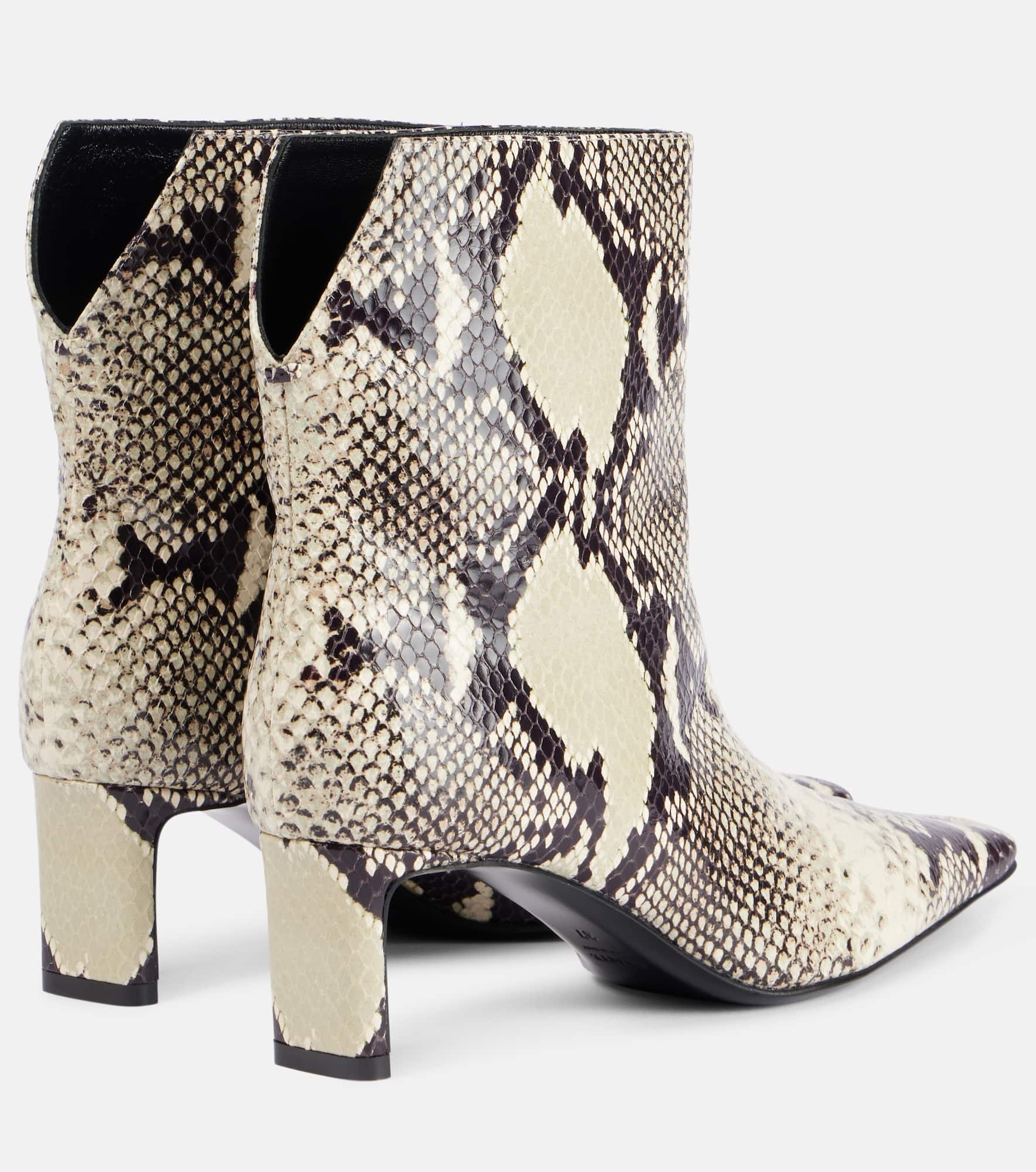 Ona 55 snake-effect leather ankle boots - 2