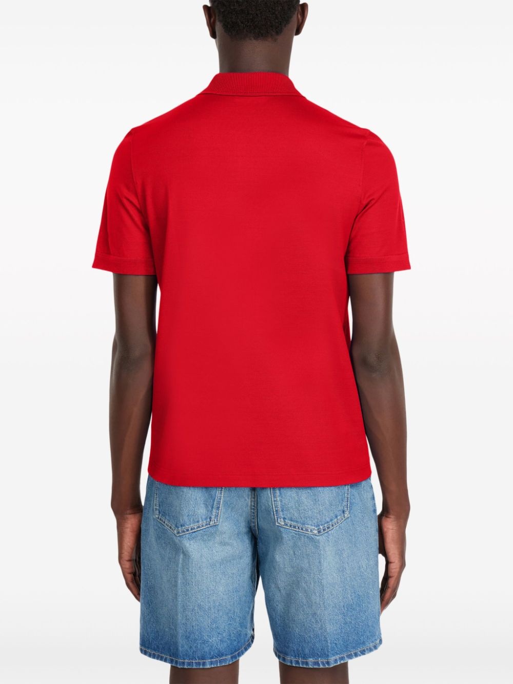 half-zip cotton polo shirt - 4