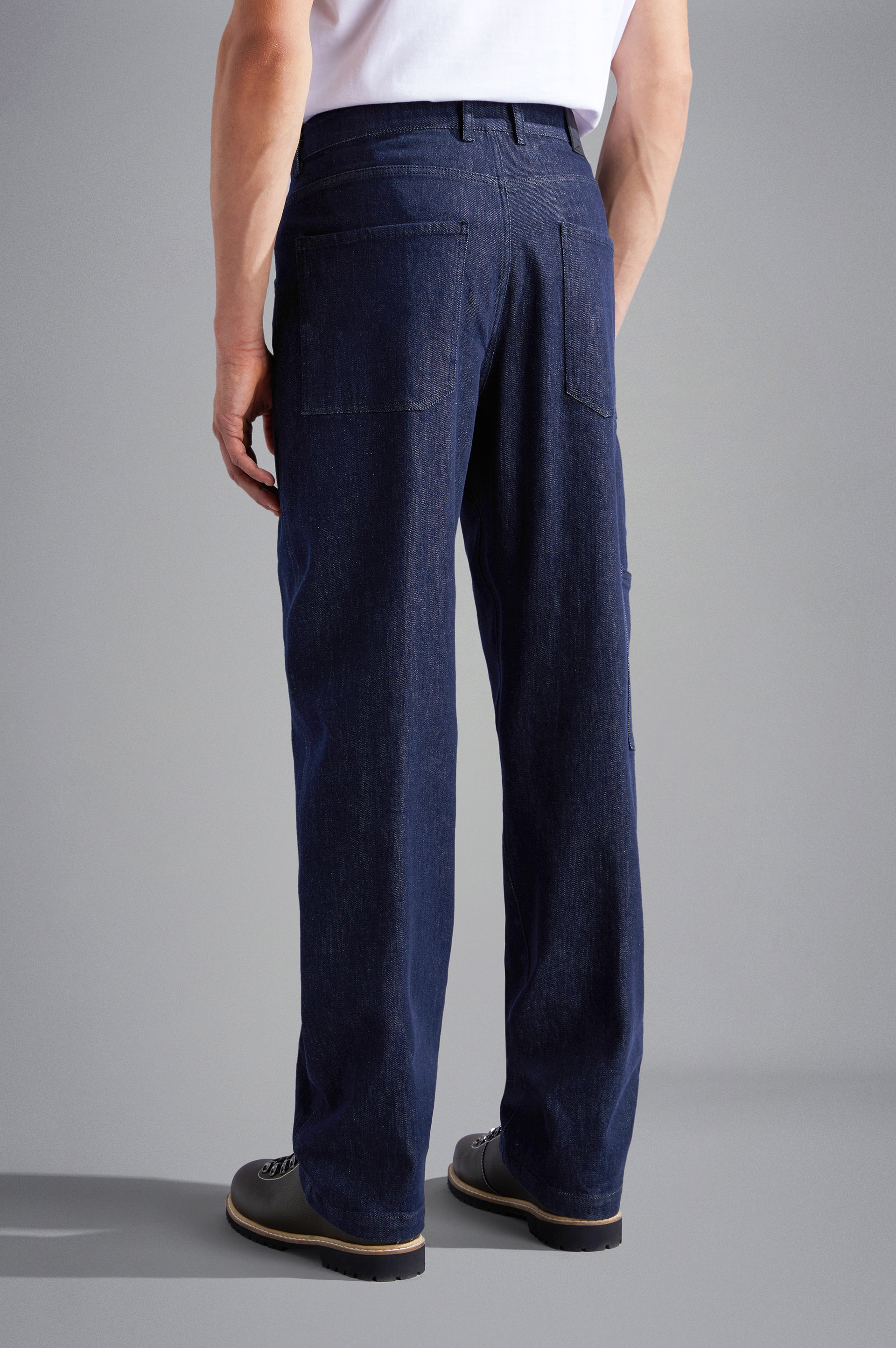 STRETCH COTTON CARPENTER JEANS - 3