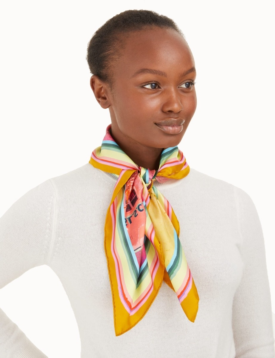 SILK SQUARE SCARF - 2