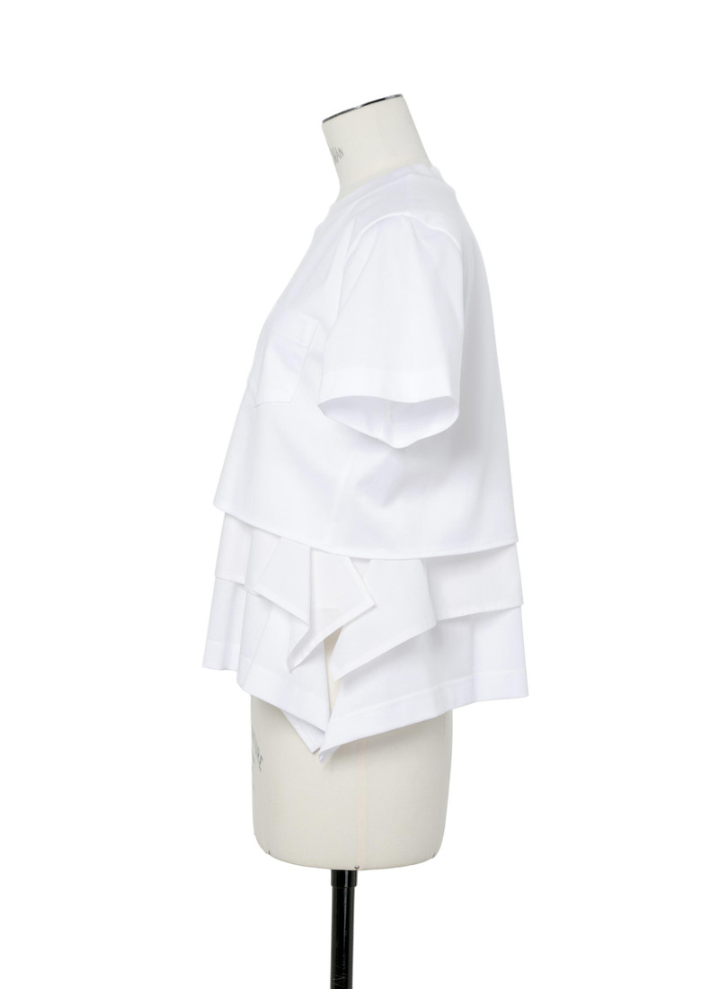 sacai Poplin x Cotton Jersey T-Shirt outlook