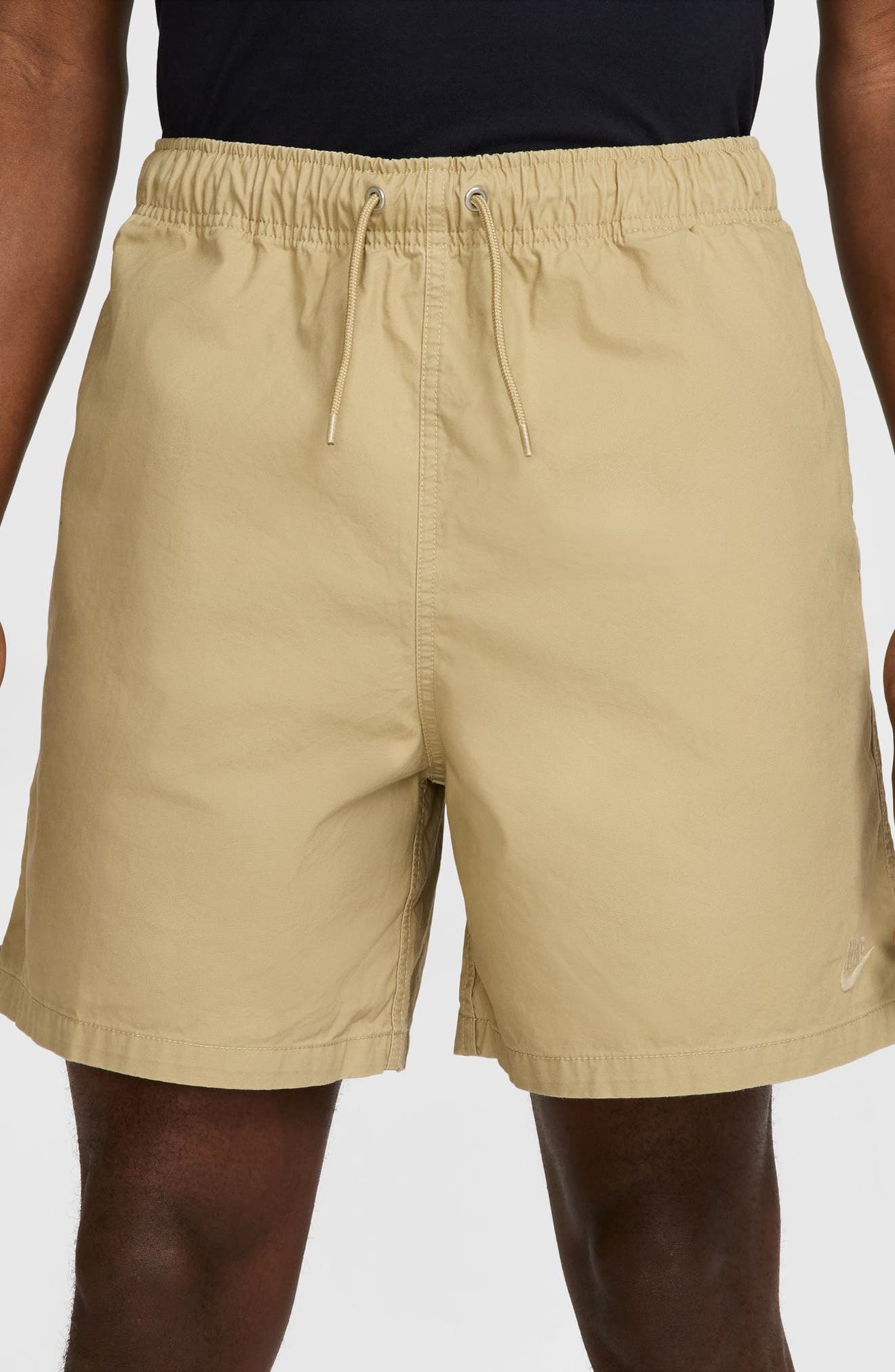 Nike Club Washed Flow Shorts in Parachute Beige at Nordstrom - 5