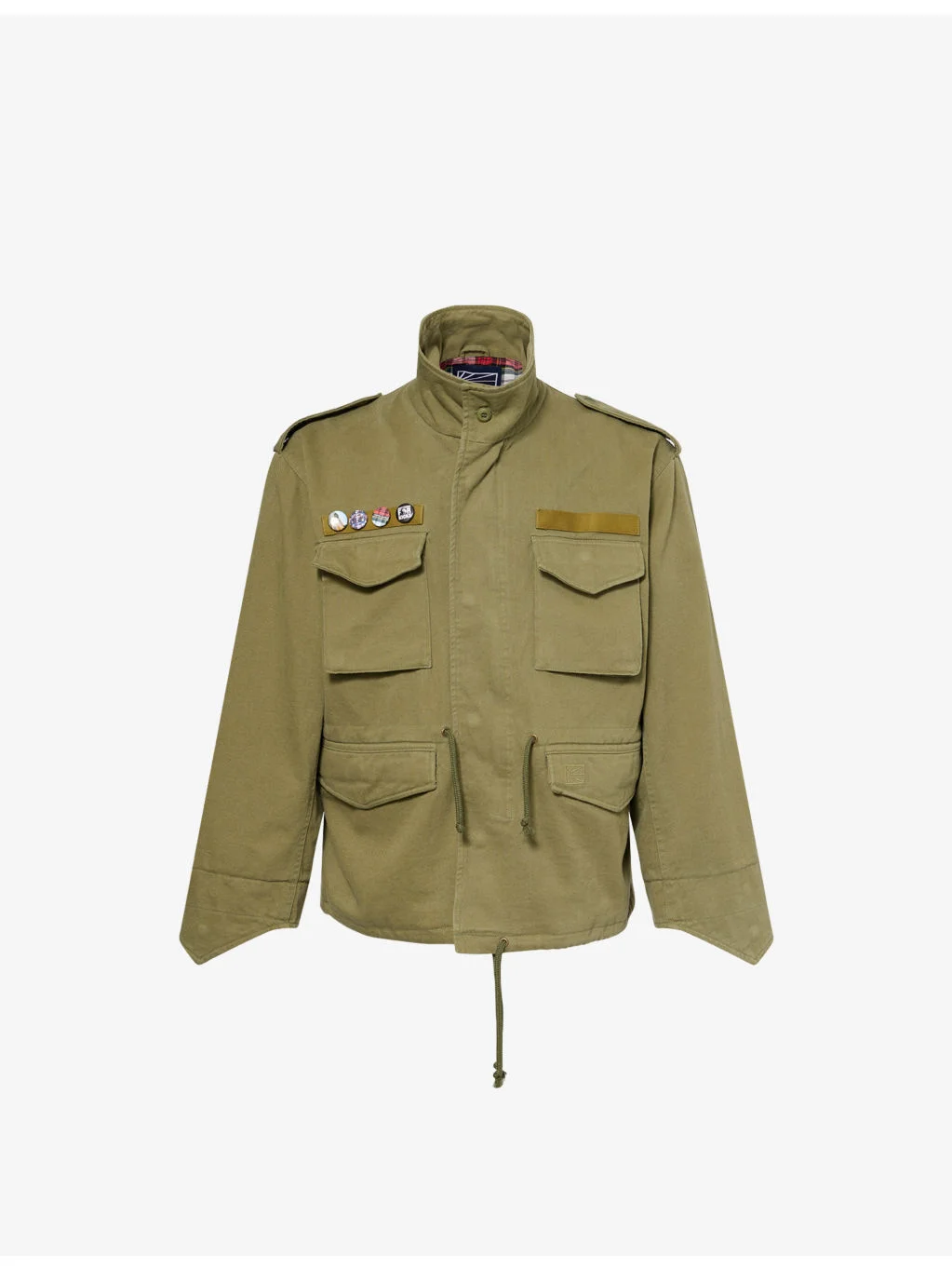 Military Badge-Embellished Cotton-Canvas Jacket - 1