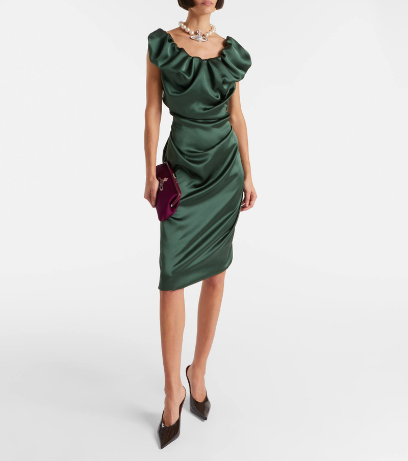 Vivienne Westwood Ginnie Amber ruched midi dress outlook
