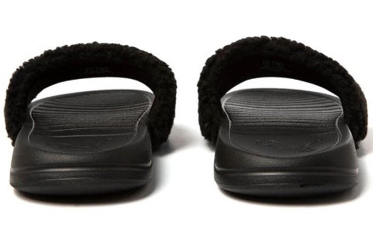 PUMA Popcat 20 Fleece Slippers Black 375955-01 - 4