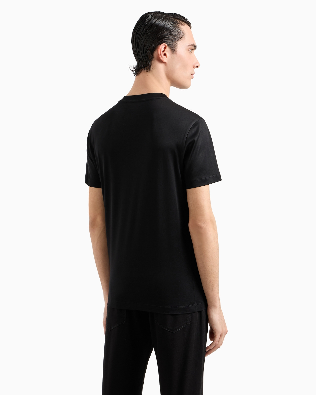 Lyocell-blend jersey T-shirt with ASV micro logo lettering - 3