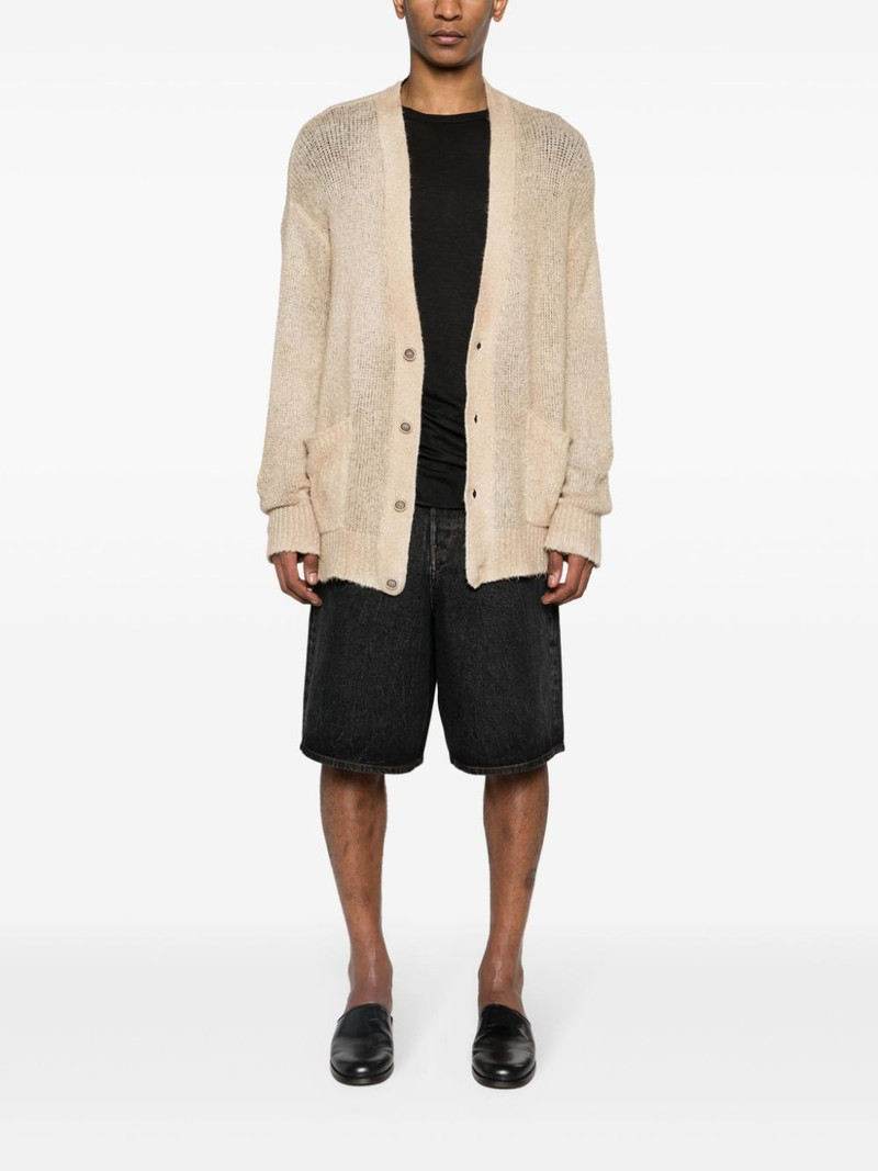 Avant Toi brushed-effect drop-shoulder cardigan outlook