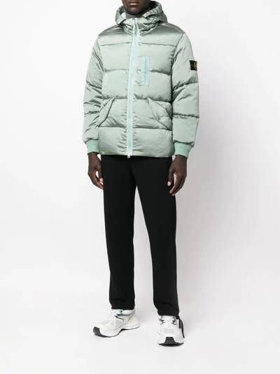 Stone Island Compass logo-patch padded jacket outlook