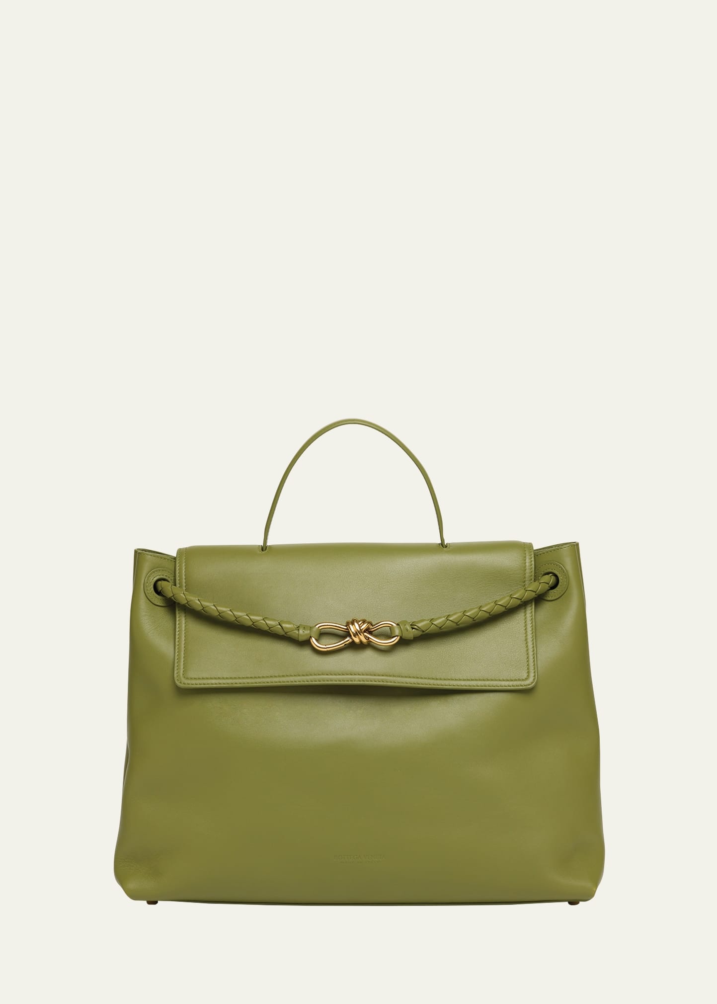 Andiamo Large Leather Top-Handle Bag - 1